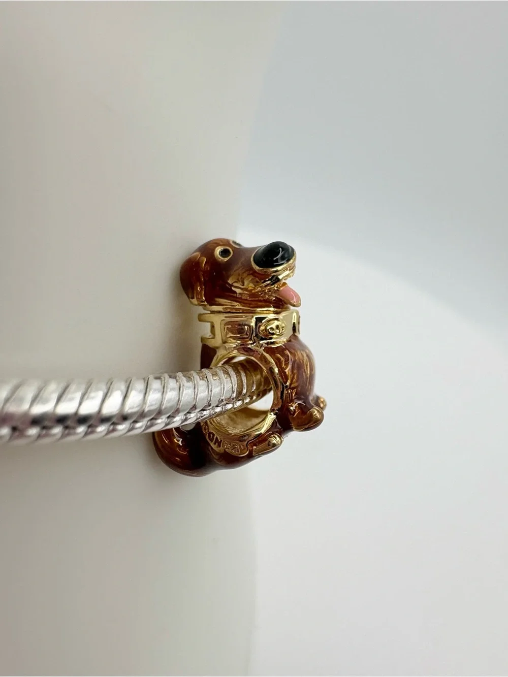 Pandora Disney Pixar Up Dug 14k gold-plated Charm